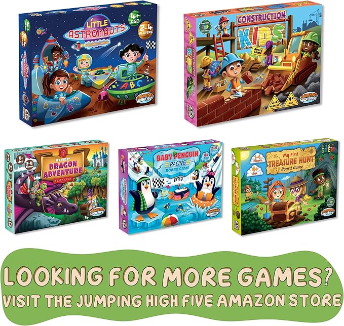 My First Theme Park Board Game for Kids Ages 5+- Build an Amusement Park with Cute Rides & Games - Fun Family Tile-Placement Strategy Game - Easy to Learn - Educational Gift for Boys & Girls