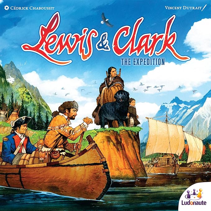 Lewis & Clark The Expedition Second Edition - Ludonaute Games, Strategy Board Game, Ages 14+, 1-5 Players, 120 Min