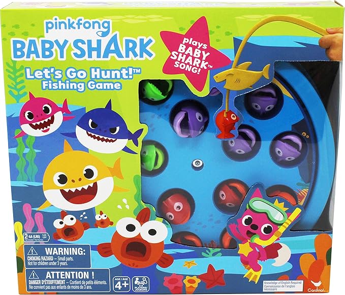 Spin Master Cardinal Games 6054916 Baby Shark Gone Fishing Game, Multi Colour, Ages 4+
