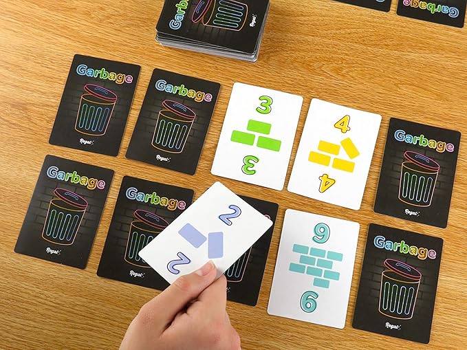 Regal Games Garbage Monsters Card Game Set for Kids, Teens & Adults - 2-4 Player Fun Family Games - Travel Playing Cards (16 Garbage Monsters Cards)