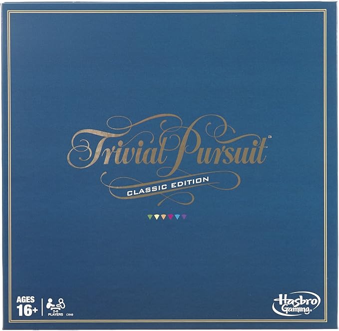 Trivial Pursuit Classic Edition Board Game for Adults and Teens Ages 16 and Up, Trivia Game for 2-6 Players