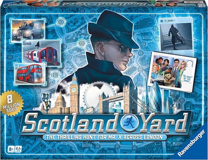 Ravensburger Scotland Yard - 27514 - Family Strategy Board Games for Kids and Adults Age 8 Years Up - 2 to 6 Players