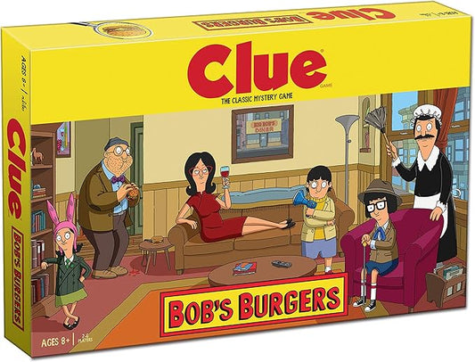 Clue Bobs Burgers Board Game | Themed Bob Burgers TV Show Clue Game | Officially Licensed Bob's Burgers Game | Solve The Mystery in This Unique Clue take on The Classic Board Game