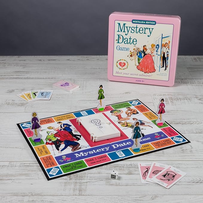 WS Game Company Mystery Date Nostalgia Edition Board Game in Collectible Tin