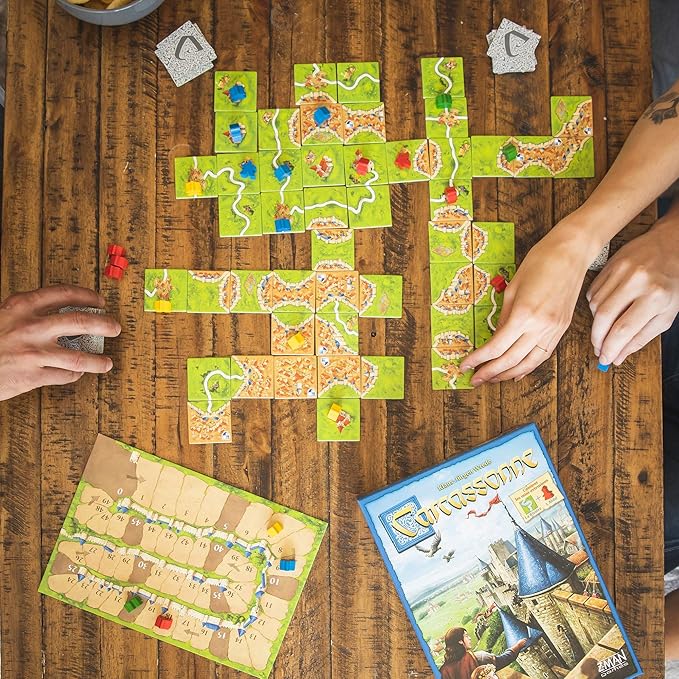 Carcassonne Board Game (BASE GAME) | Family Board Game | Board Game for Adults and Family | Strategy Board Game | Medieval Adventure Board Game | Ages 7 and up | 2-5 Players | Made by Z-Man Games