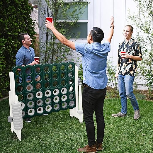 ECR4Kids Jumbo 4-to-Score, Giant Game, Green, White, 1