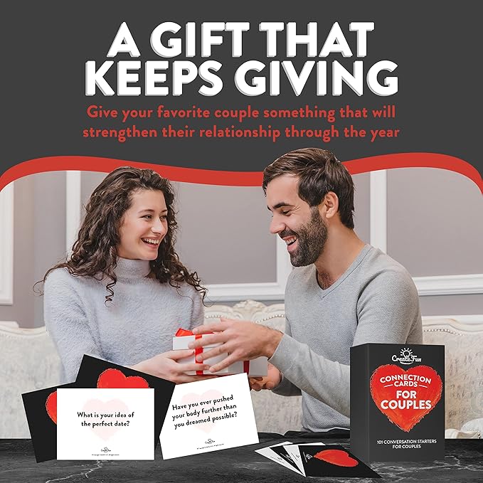 Couple Connection Cards – 101 Engaging & Thought-Provoking Conversation Starter Cards to Create Meaningful Connections with Your Loved One