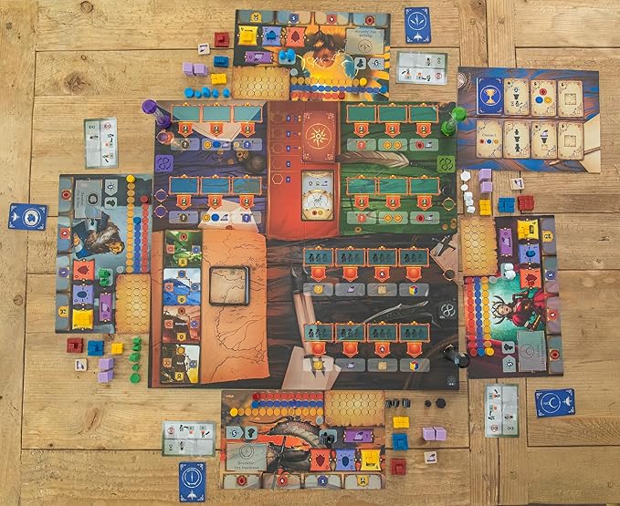 Stonemaier Games: Pendulum | A Worker Placement, Time-Optimization Strategy Board Game | Time is The Most Precious Resource as You Attempt to Rule Dunya | 1-5 Players, 90 Mins, Ages 14+