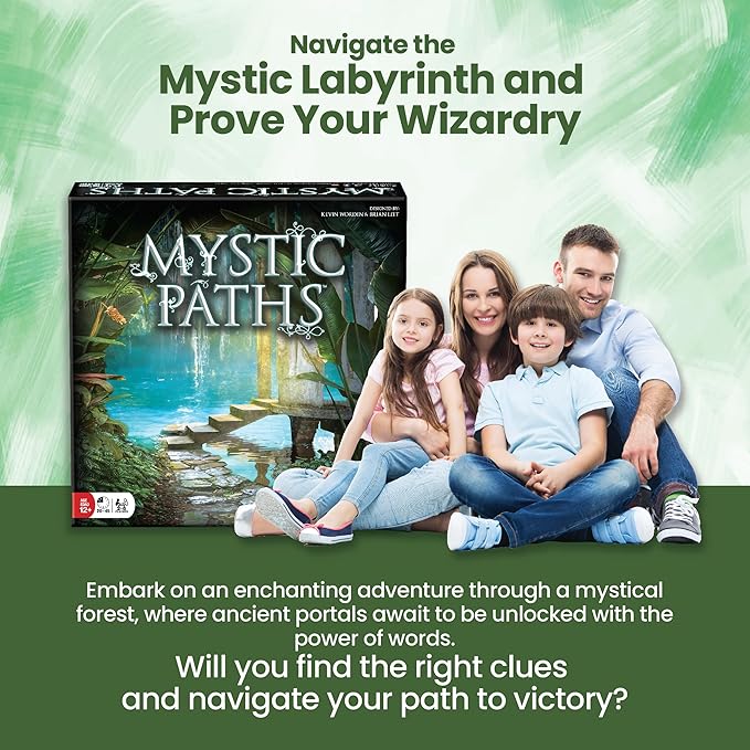 R&R Games Mystic Paths, Cooperative Board Game for Adults and Kids, Card Games for Family Night