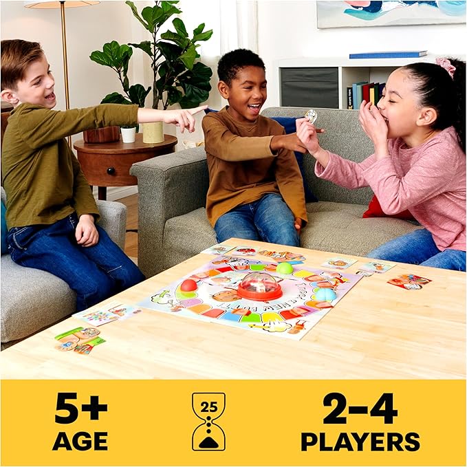 I Need a New Butt! The Game, Based on the Book with Butt Popper and Butt Cheek Tiles Fun Game for Family Game Night, For Kids Ages 5 and up