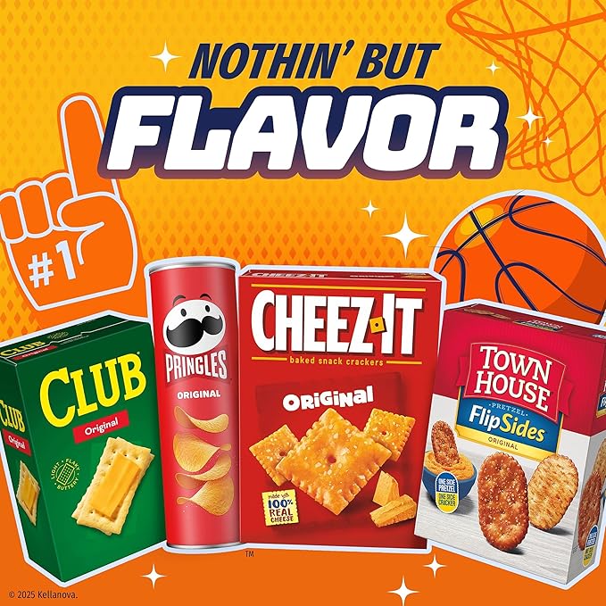 Pringles Potato Crisps Chips, Lunch Snacks, Office and Kids Snacks, Grab N' Go, Variety Pack (16 Cans)