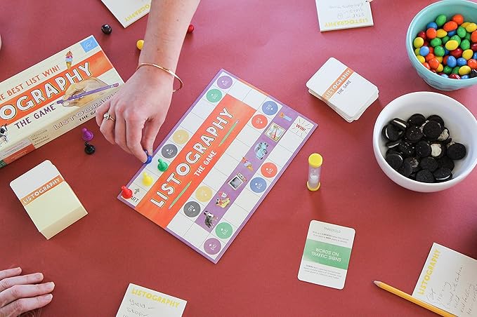 Listography: The Game: May The Best List Win! (Board Games, Games for Adults, Adult Board Games)