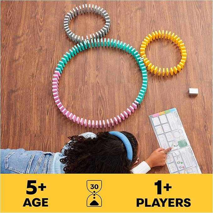 Spin Master Games Disney 100th Anniversary H5 Domino Creations 200 Dominoes & Accessories Domino Artist Lily Hevesh, Disney Gifts Dominoes Set for Adults & Kids Ages 5+