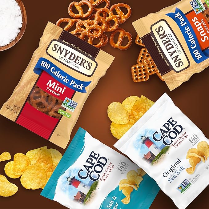 Snyder's of Hanover and Cape Cod Classic Mix Variety Pack, 20 Count Snack Bags