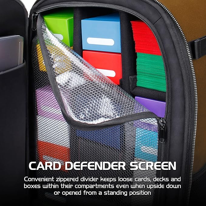 ENHANCE MTG Backpack TCG Card Storage - TCG Backpack for Deck Boxes, Sleeved Cards, Playmats, MTG Accessories