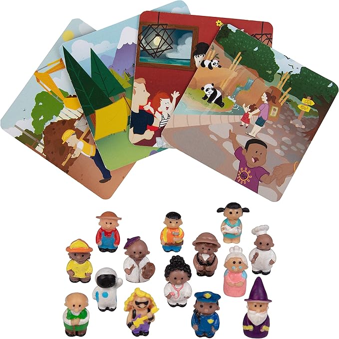 SCS Direct, Tall Tales Board Game & Expansion Combo Pack (93 Piece Set) - Educational Story Telling Game w Story Cards & Game Pieces for 5 Ways to Play for Kids & Adults