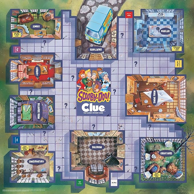 CLUE: Scooby-Doo Board Game | Official Scooby-Doo Merchandise Based on The Popular Scooby-Doo Cartoon | Classic Clue Game Featuring Scooby-Doo Characters | Gather The Gang and Solve The Mystery!