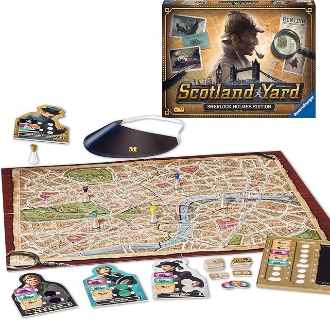 Ravensburger Scotland Yard Sherlock Holmes Edition - Strategy Game for Ages 8+ | Engaging Brain Teaser | Ideal for Family Game Night, Award-Winning Game
