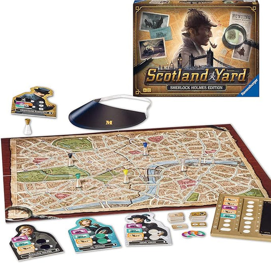 Ravensburger Scotland Yard Sherlock Holmes Edition - Strategy Game for Ages 8+ | Engaging Brain Teaser | Ideal for Family Game Night, Award-Winning Game