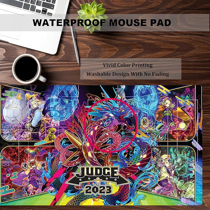 ygo playmat Gaming Competition Pad Mat Card Binder Deck 23.6x13.7in