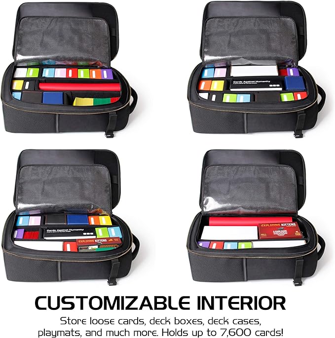 ENHANCE MTG Backpack TCG Card Storage - TCG Backpack for Deck Boxes, Sleeved Cards, Playmats, MTG Accessories