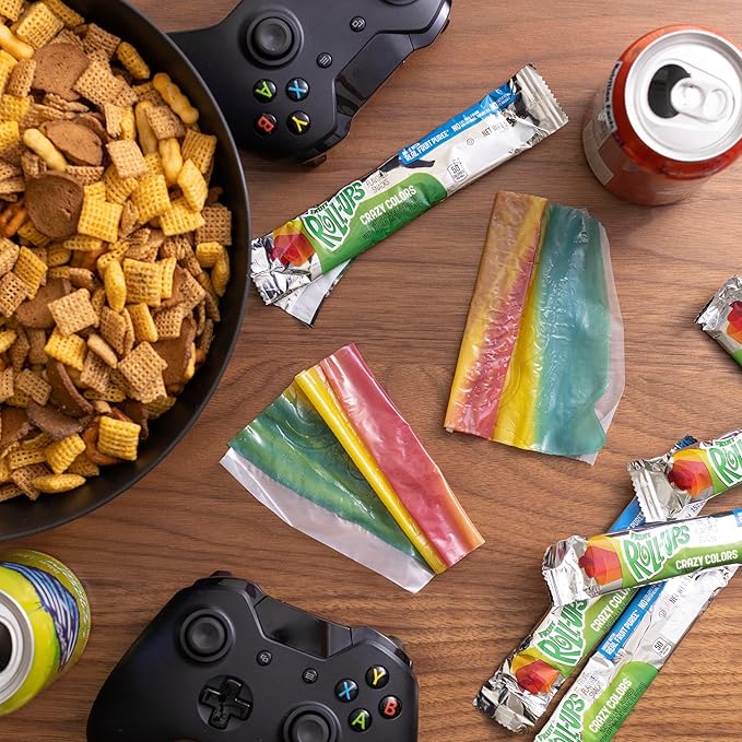 Betty Crocker Fruit Roll Ups, Crazy Colors, 0.5 Oz, 96 Count