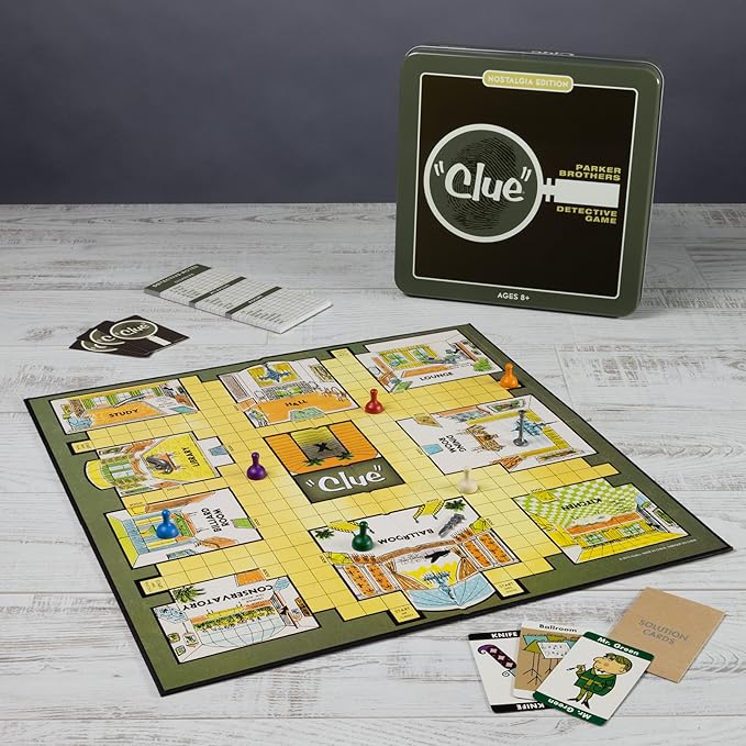 WS Game Company Clue Nostalgia Edition Board Game in Collectible Tin