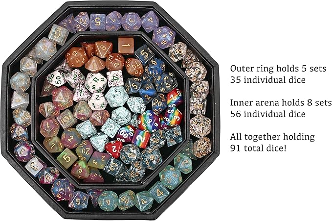 Forged Dice Co. Dice Arena Rolling Tray and Storage Compatible with Any dice Game, D&D and RPG Gaming