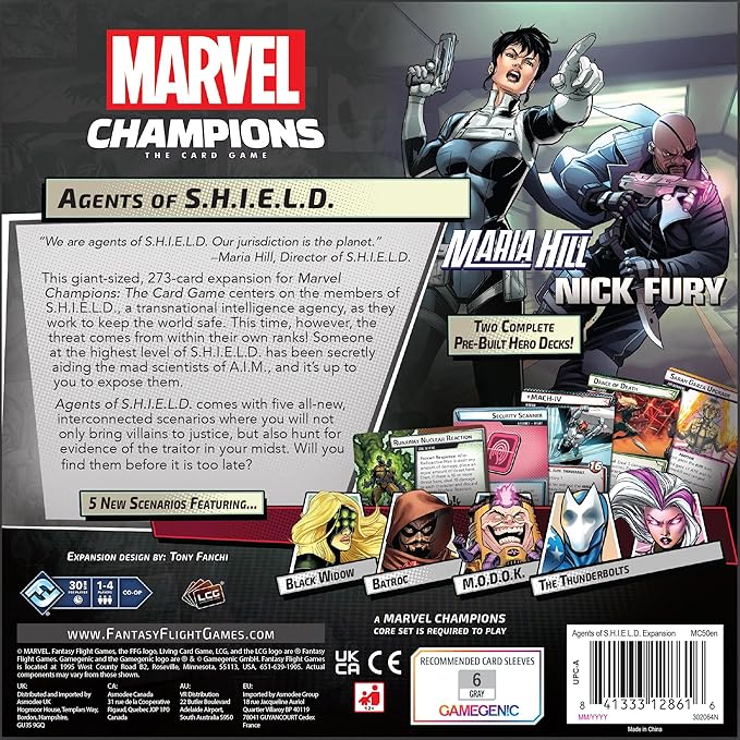 Fantasy Flight Games Marvel Champions The Card Game Agents of S.H.I.E.L.D. Campaign Expansion - Cooperative Strategy Game for Kids & Adults, Ages 14+, 1-4 Players, 45-90 Min Playtime, Made
