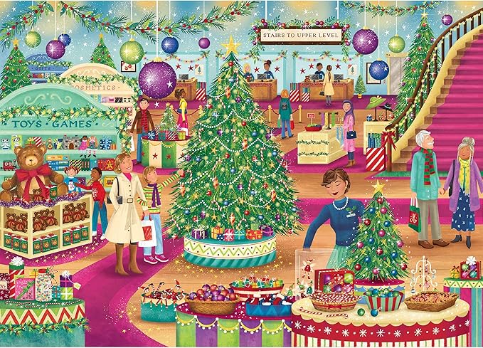 Surprises in Store 1000 Piece Jigsaw Puzzle | Christmas Jigsaw Puzzle | Sustainable Puzzle for Adults | Premium 100% Recycled Board | Great Gift for Adults | Gibsons Games