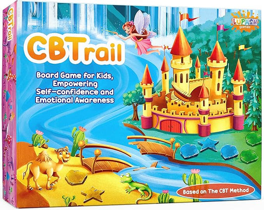 CBTrail Therapy Game for Kids - CBT Emotional Game to Develop Social Skills and Emotional Intelligence - Recovery Board Game for Counselors, Anger, Occupational and Group Therapy, ADHD, and Autism