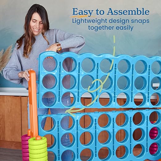 ECR4Kids Jumbo 4-To-Score, Giant Game, Vibrant