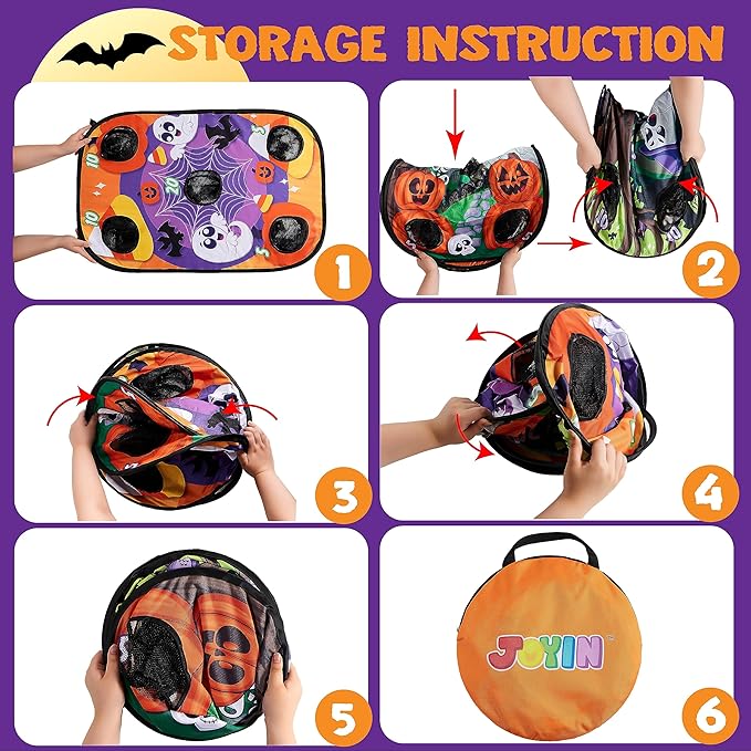 JOYIN Halloween Toss Game Board with Bean Bag for Kids Outdoor Toys, Halloween Party Favor, Beach Yard Outdoor Activities, Family Party Supplies，Camping Outside Play Toy