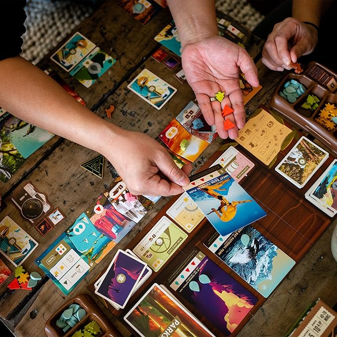 Keymaster Games Parks | Beautiful Strategy Game for Families, Adults, Kids or Solo | Explore Nature and The Outdoors by Hiking The US National Parks on Game Night | 1-5 Players | Ages 10+