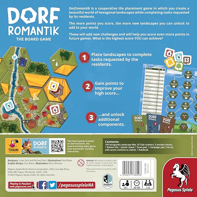 Dorfromantik - Board Game US Edition Spiele des Jahres 2023 Winner