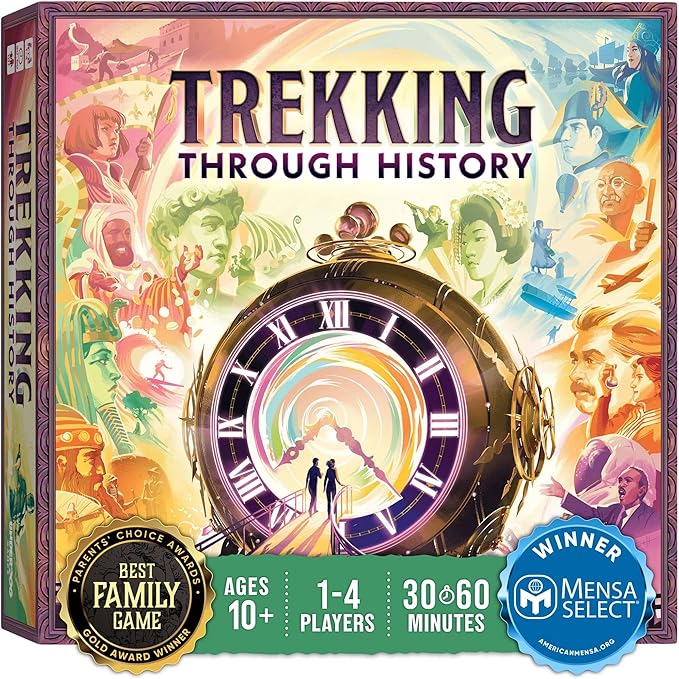 Underdog Games Trekking Through History: The Award-Winning Family Board Game | Great for Kids Ages 10 and Up & No History Knowledge Needed | Easy to Learn & Fun for Family Game Night | Designed