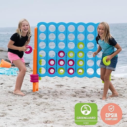 ECR4Kids Jumbo 4-To-Score, Giant Game, Vibrant