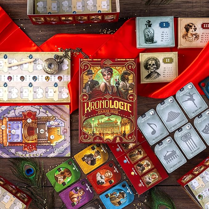 Kronologic Paris 1920 | Strategy Game for Teens and Adults | Murder Mystery Game | Ages 10+ | 1 to 4 Players | 30 Minutes