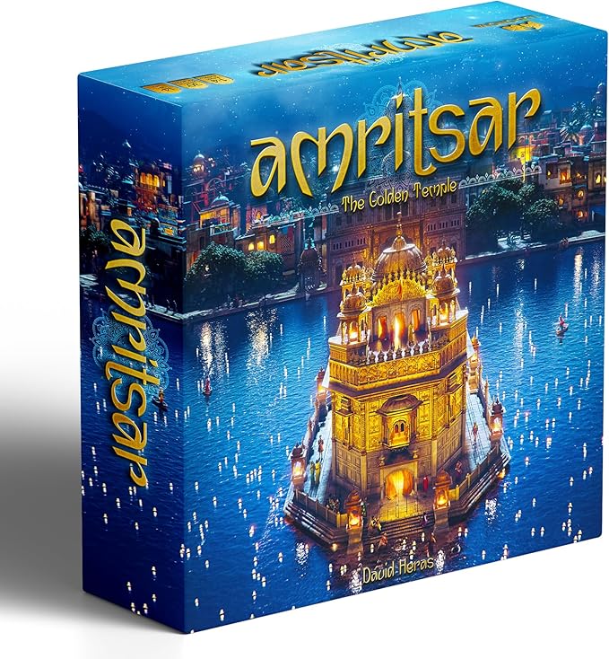 Amritsar:The Golden Temple Board Game - Reconstruct The Sacred Marvel of India! Strategy Game for Kids and Adults, Ages 14+, 1-4 Players, 60-120 Min Playtime, Made by Ludonova