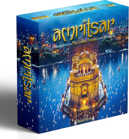 Amritsar:The Golden Temple Board Game - Reconstruct The Sacred Marvel of India! Strategy Game for Kids and Adults, Ages 14+, 1-4 Players, 60-120 Min Playtime, Made by Ludonova