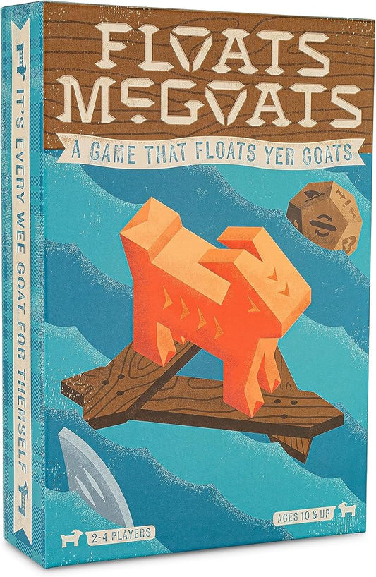 Floats McGoats Board Game | Build a Raft & Save Your Goats | Perfect for Family Games | 2-4 Players, Ages 10+
