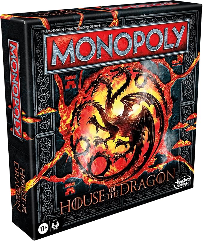 Monopoly House of the Dragon Edition Board Game | Based on the Hit TV Series | Ages 17 and Up | 2 to 6 Players | Strategy Games (Amazon Exclusive)