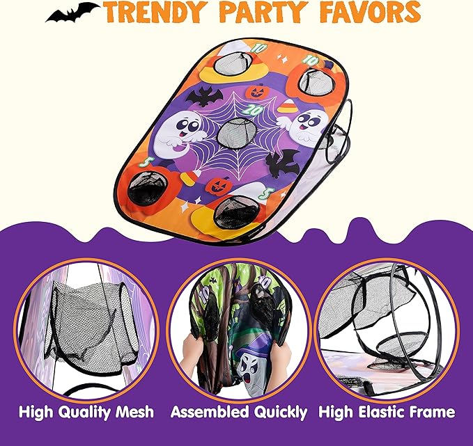 JOYIN Halloween Toss Game Board with Bean Bag for Kids Outdoor Toys, Halloween Party Favor, Beach Yard Outdoor Activities, Family Party Supplies，Camping Outside Play Toy