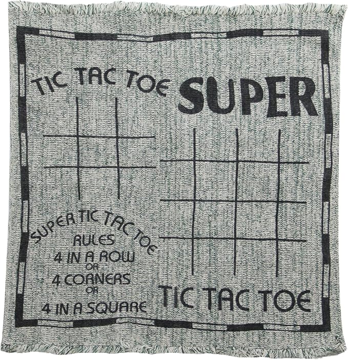 Lulu Home Jumbo Checkers, Giant 3-in-1 Checkers Game Rug Board Game Set, 2 Players