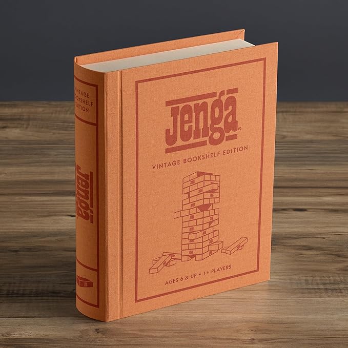 WS Game Company Jenga Vintage Bookshelf Edition
