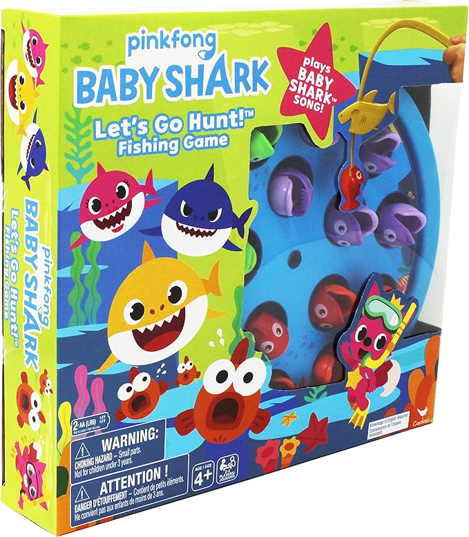 Spin Master Cardinal Games 6054916 Baby Shark Gone Fishing Game, Multi Colour, Ages 4+