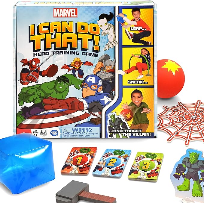 Wonder Forge Marvel I Can Do That! Game - Exciting Superhero Activity Game | Engaging Family Fun | Promotes Physical, Social and Creative Skills