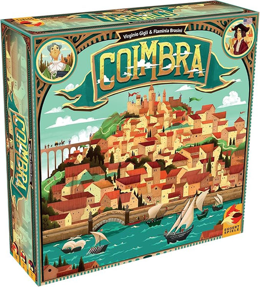 Coimbra Board Game - Renaissance Strategy Game with Innovative Dice Mechanism for Kids & Adults, Ages 14+, 2-4 Players, 60-90 Minute Playtime, Made by Eggertspiele
