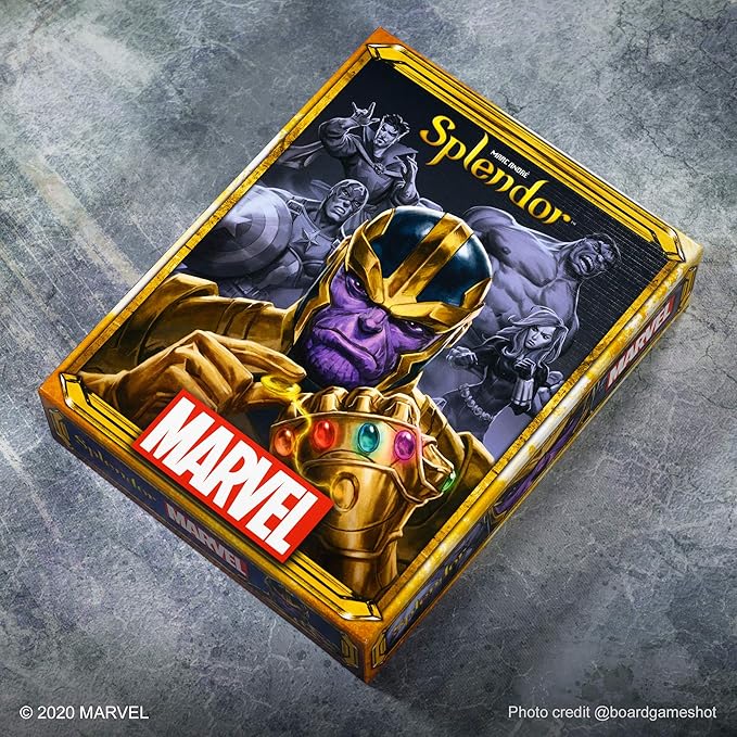 Marvel Splendor Board Game - Strategy Game for Kids and Adults, Fun Family Game Night Entertainment, Ages 10+, 2-4 Players, 30-Minute Playtime, Made by Space Cowboys