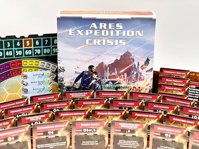 Stronghold Games Terraforming Mars Ares Expedition: Crisis - Cooperative Board Game Expansion - 2 to 4 Players, Ages 14+